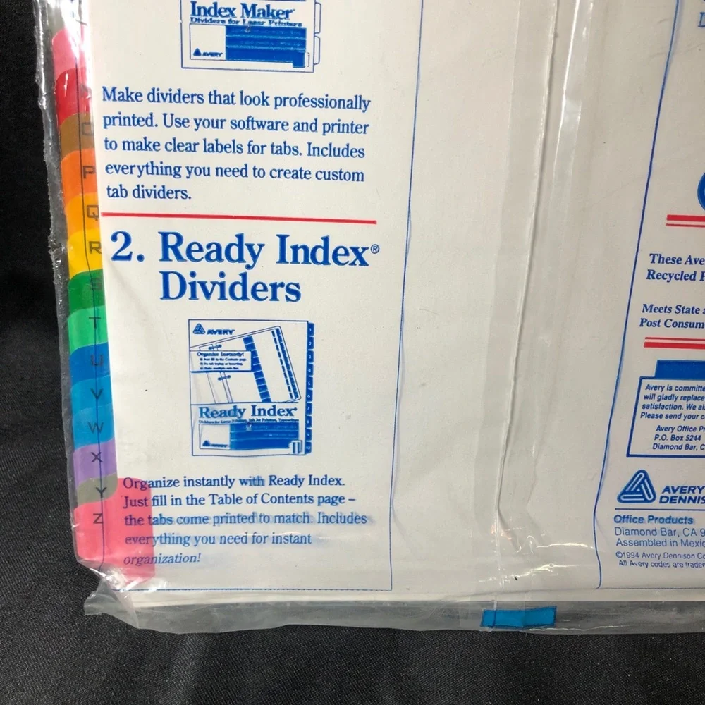 Avery Multicolor Table 'n Tabs Dividers